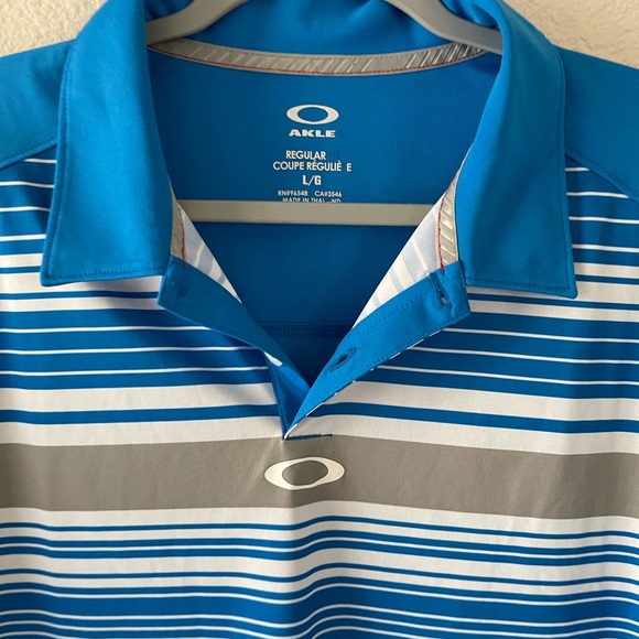 Oakley mens striped polo - Picture 2 of 5